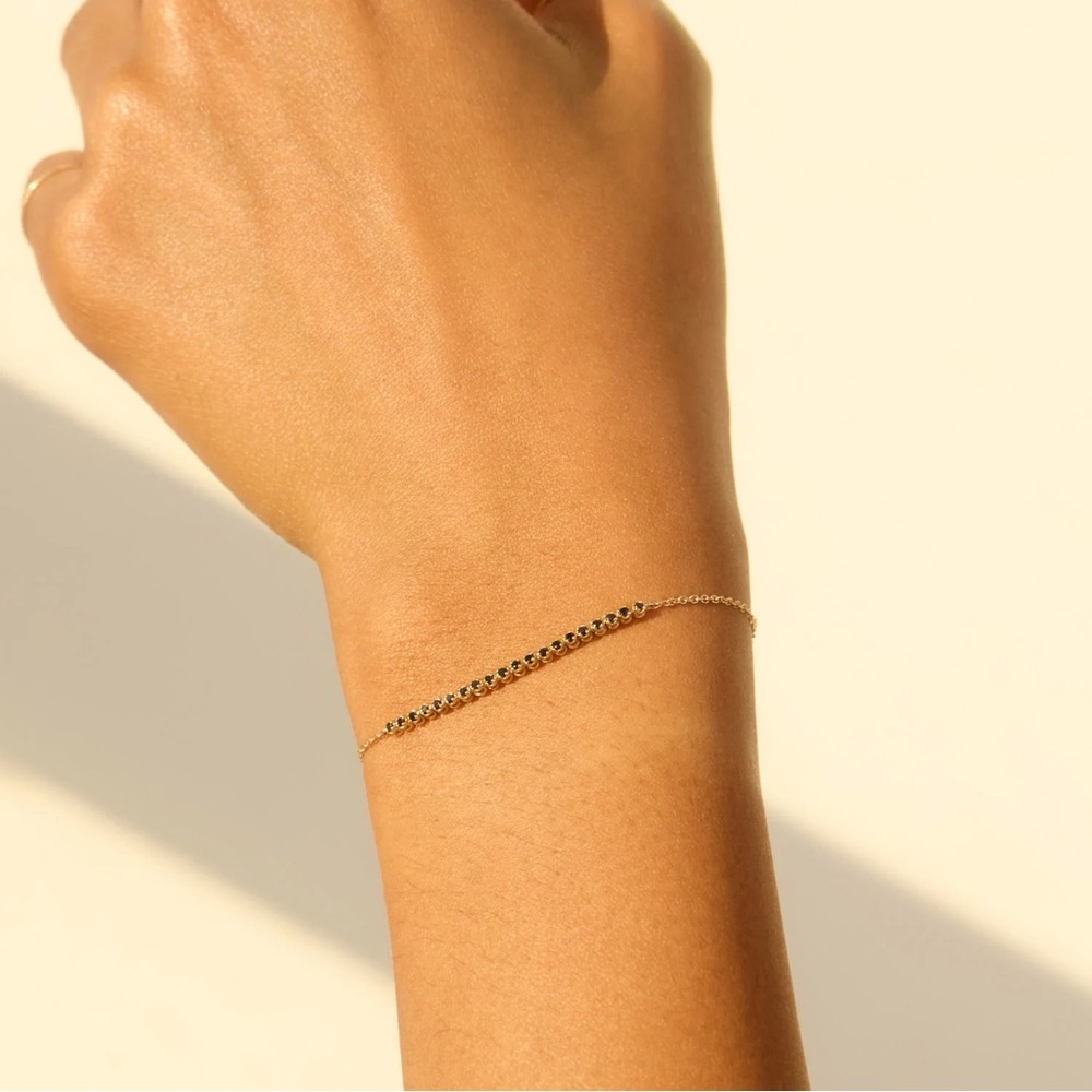 Catbird Black Diamond One O’clock Demi Tennis Bracelet
